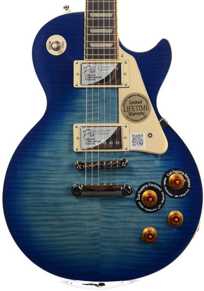 Epiphone Les Paul Studio Plus Top Pro Trans Blue