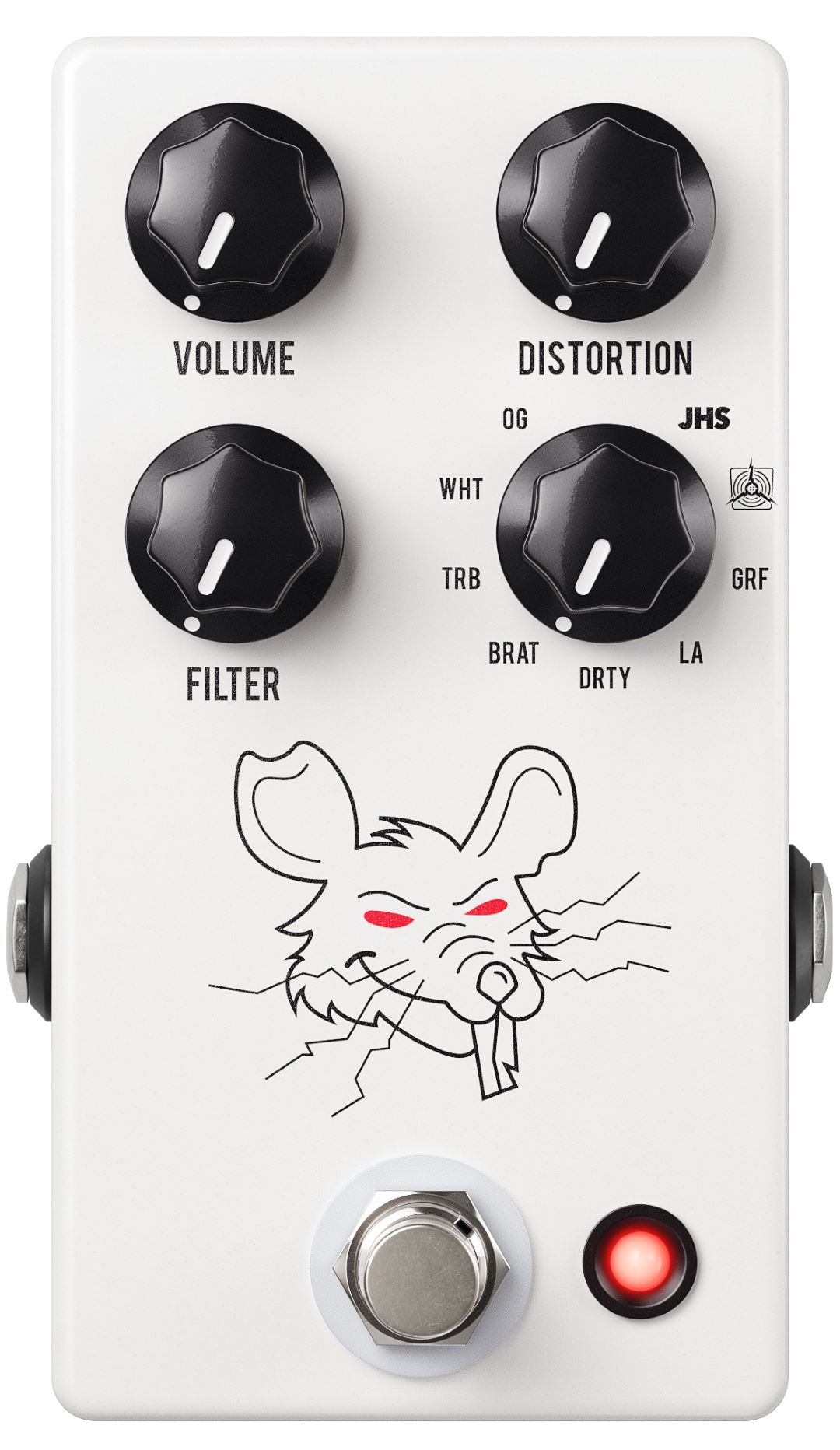 JHS PACKRAT Rat Sounds Distortion Pedal White